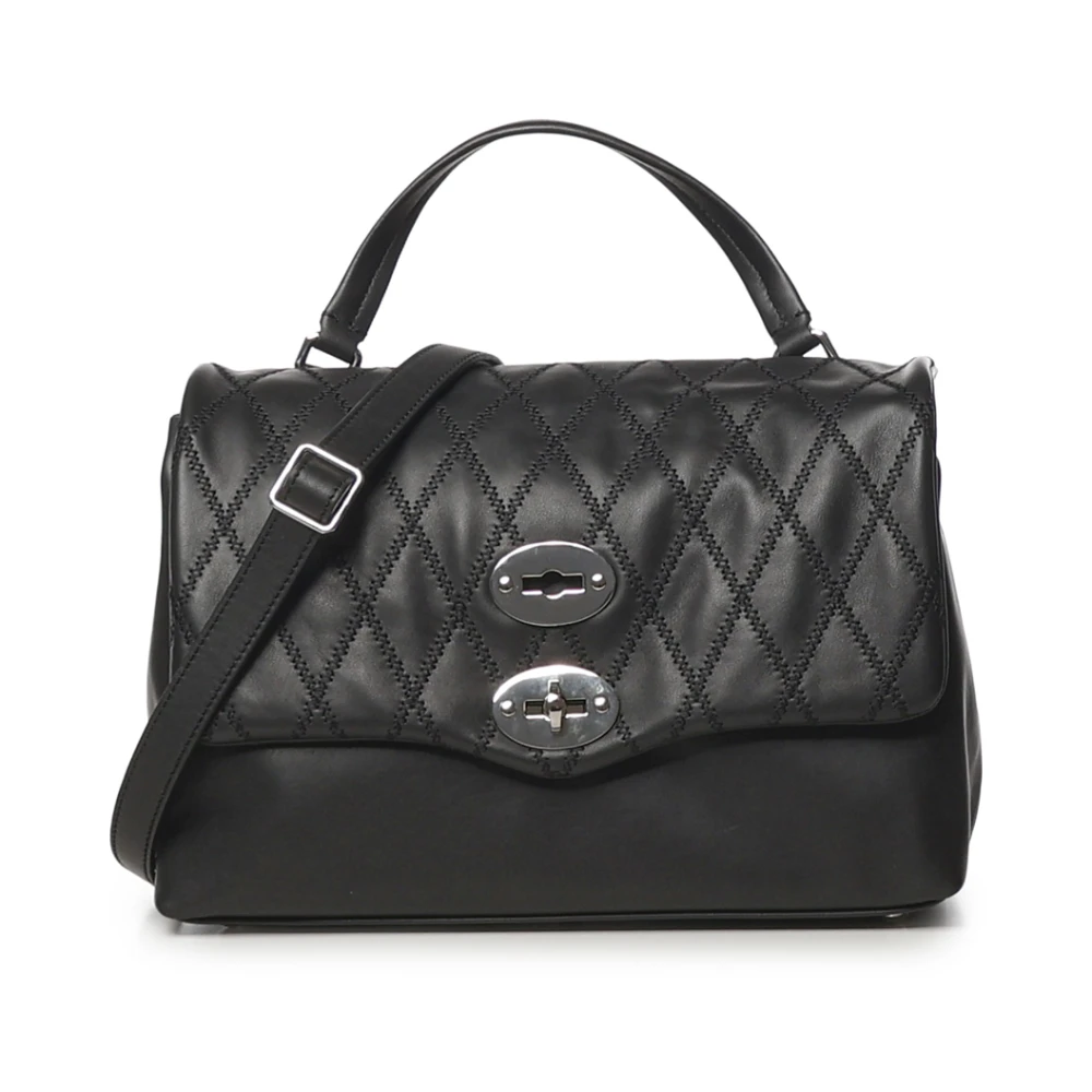 Zanellato Black Calf Leather Bos Taurus Handbag - Image 2