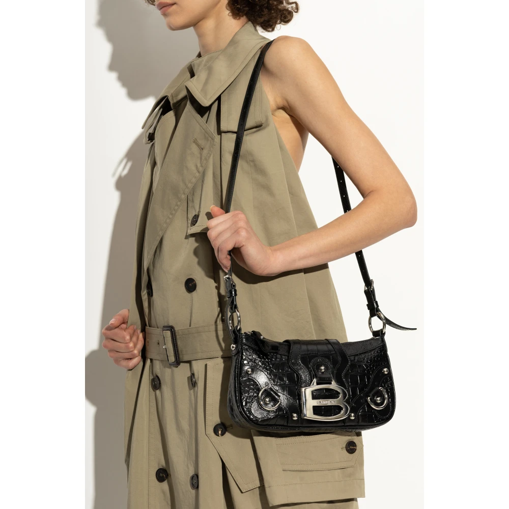Balenciaga Schoudertas Essex Klein Black Dames