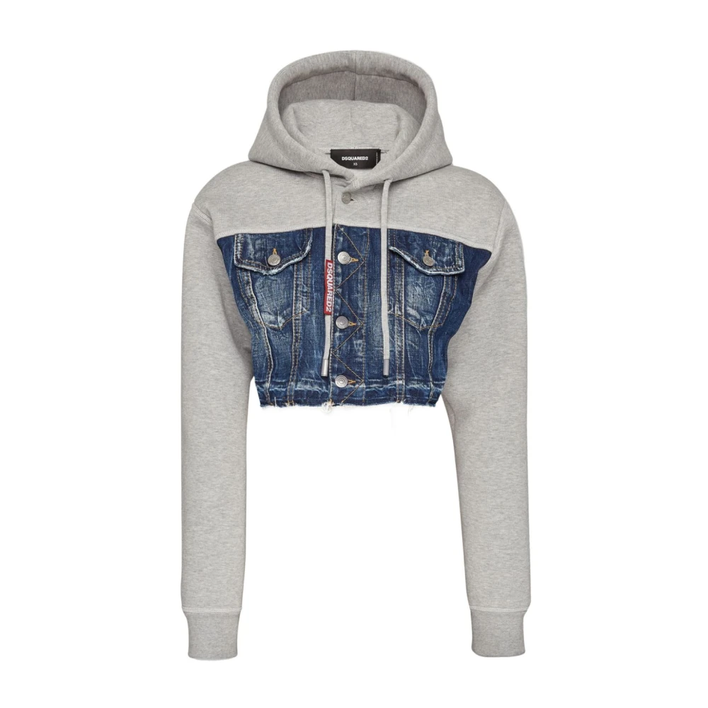 Dsquared2 Stijlvolle Sweaters Collectie Gray Dames