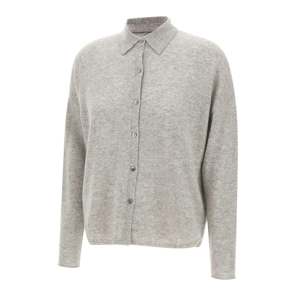 Hemisphere Kasjmier Polo Kraag Vest Trui Gray Dames
