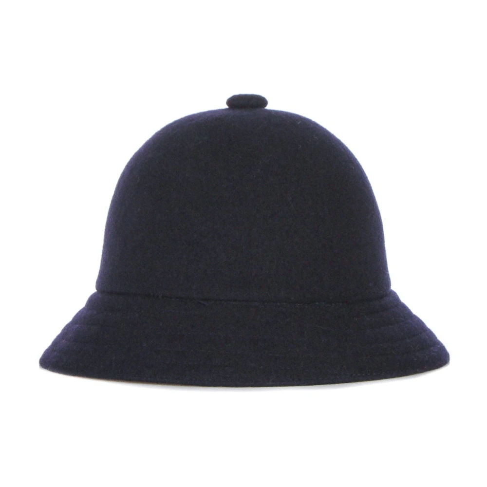 Kangol Wollen Casual Bucket Hoed Blauw Blue Heren