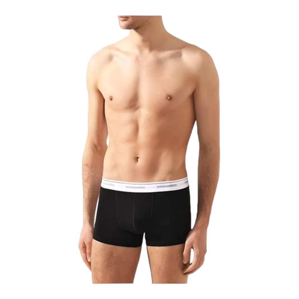 Dsquared2 Luxe Zijden Slip Set Black Heren