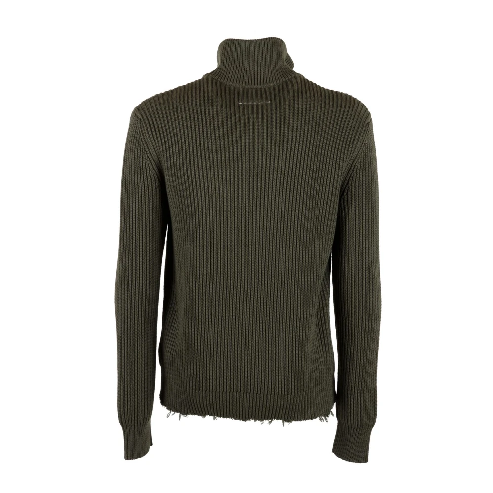 MM6 Maison Margiela Sportieve Ritssluiting Jas voor Actieve Levensstijl Green Heren