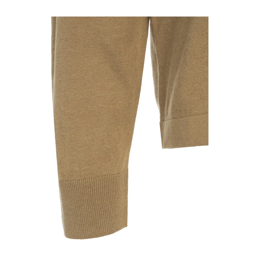 Paolo Pecora Bruine Crew Neck Sweater Gebreide kleding Brown Heren