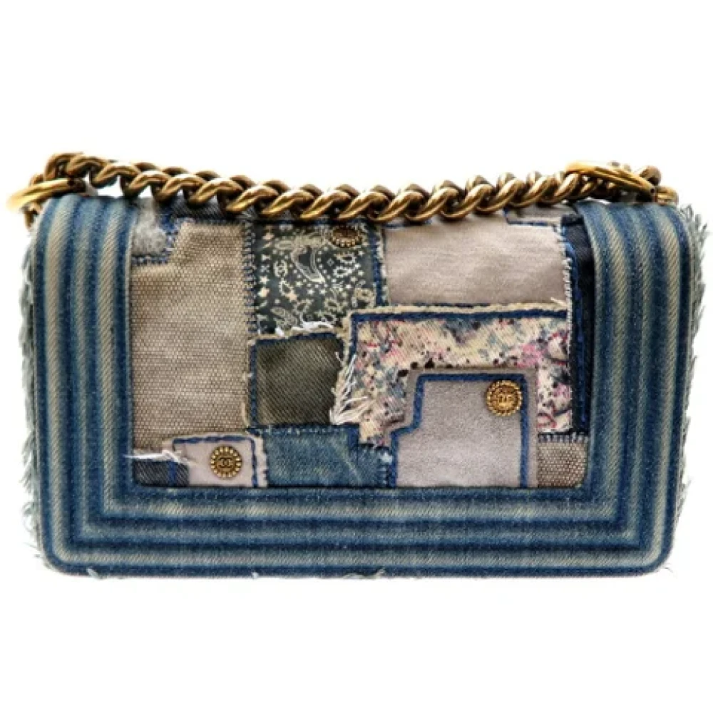 Chanel Vintage Pre-owned Denim chanel-bags Blue Dames