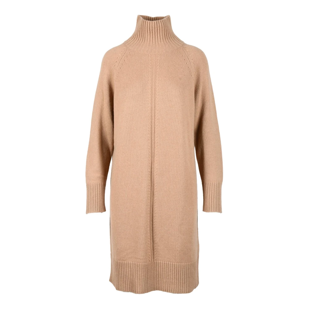 Max Mara Studio Wol Kasjmier Jurk voor Vrouwen Brown Dames