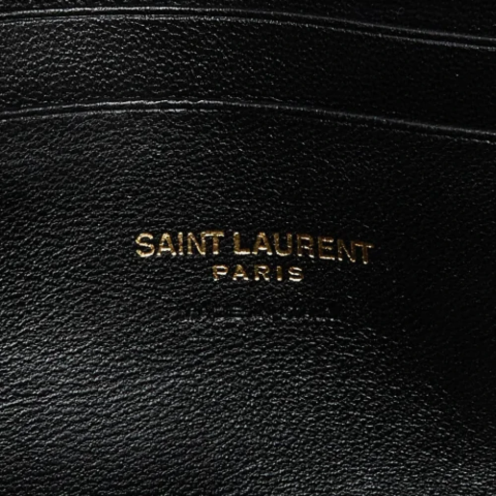 Yves Saint Laurent Vintage Pre-owned Leather shoulder-bags Beige Dames