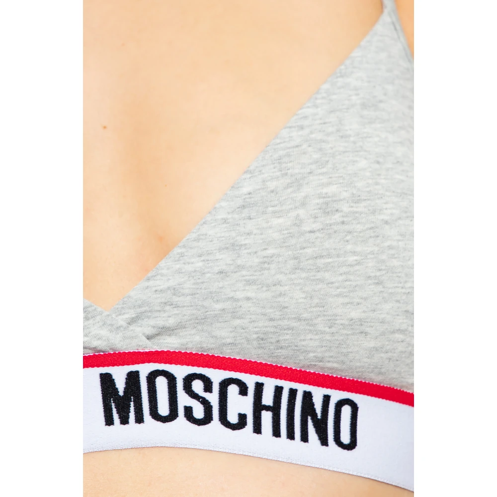 Moschino Beha met logo Gray Dames