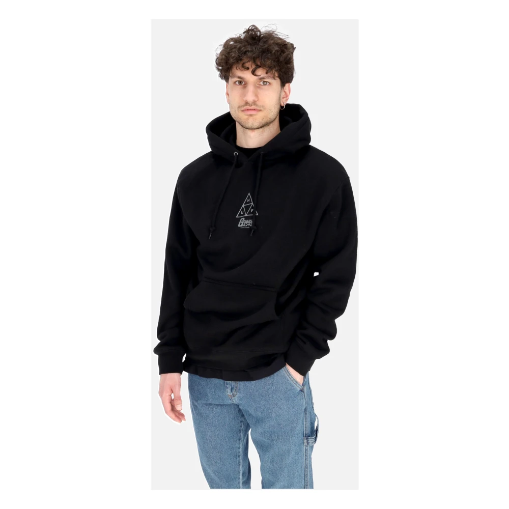 HUF Gundam Triple Triangle Zwarte Hoodie Black Heren