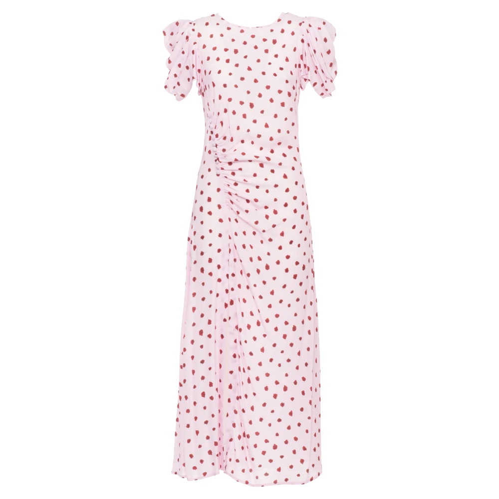 Mar De Margaritas Women's Pink Midi Dresses, S, Kristel Floral Dress