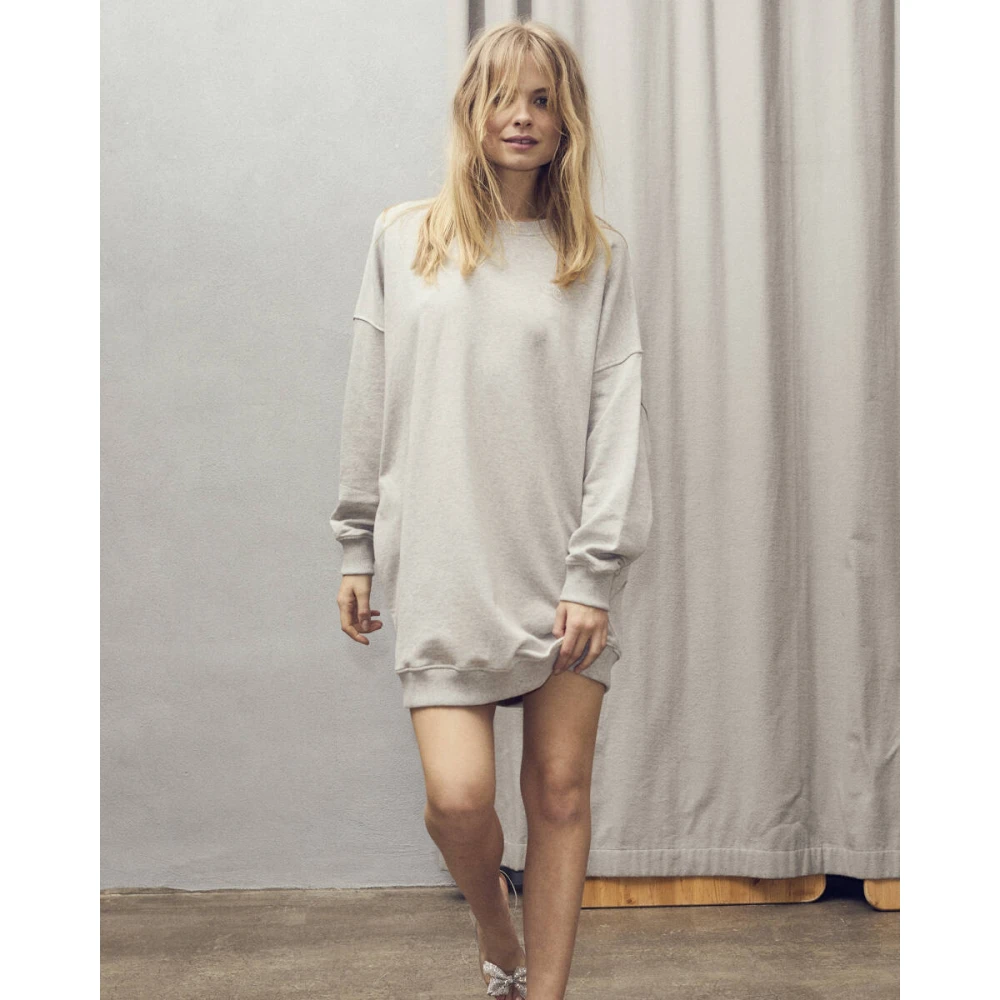 Co'Couture Oversize Sweat Jurk Gray Dames