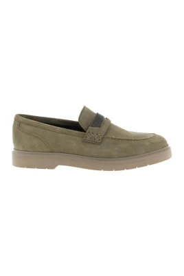 Suede Penny Loafer med Monili