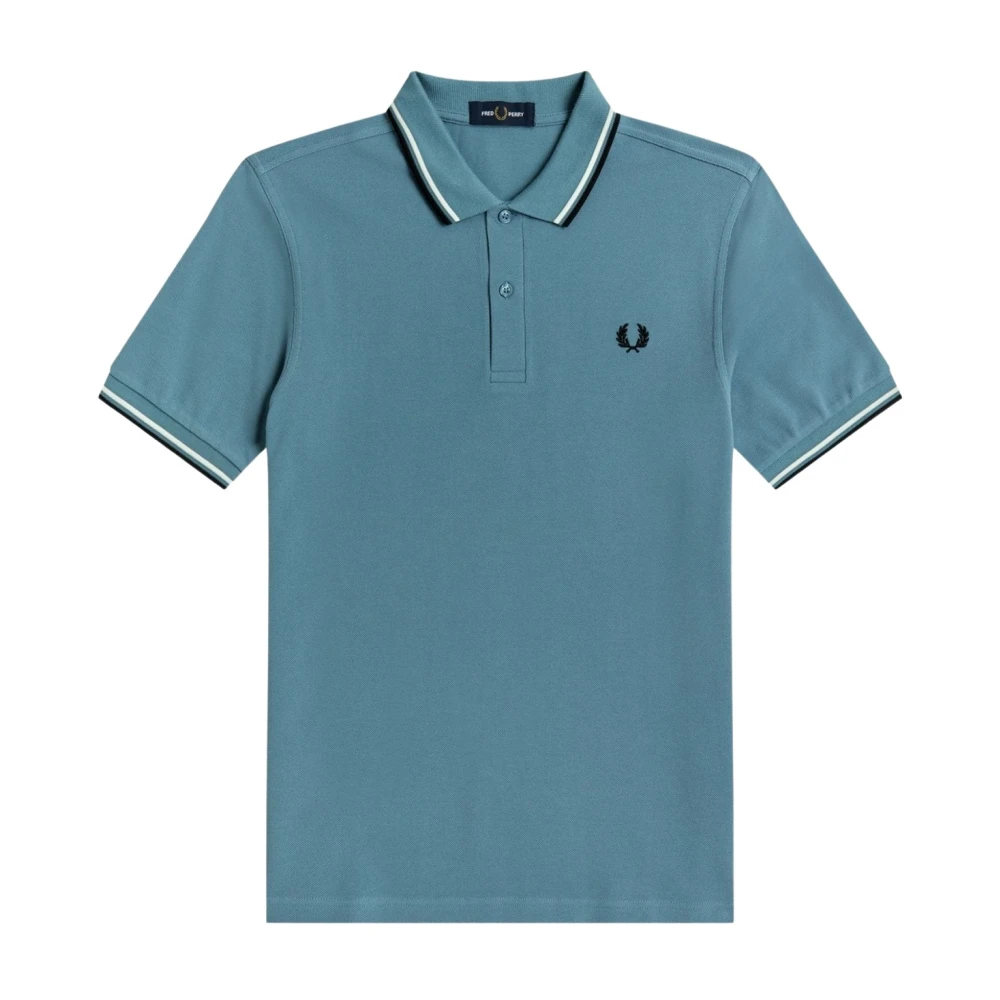 Fred Perry Herr M3600 Twin Tipped Bomullspolo Blue, Herr