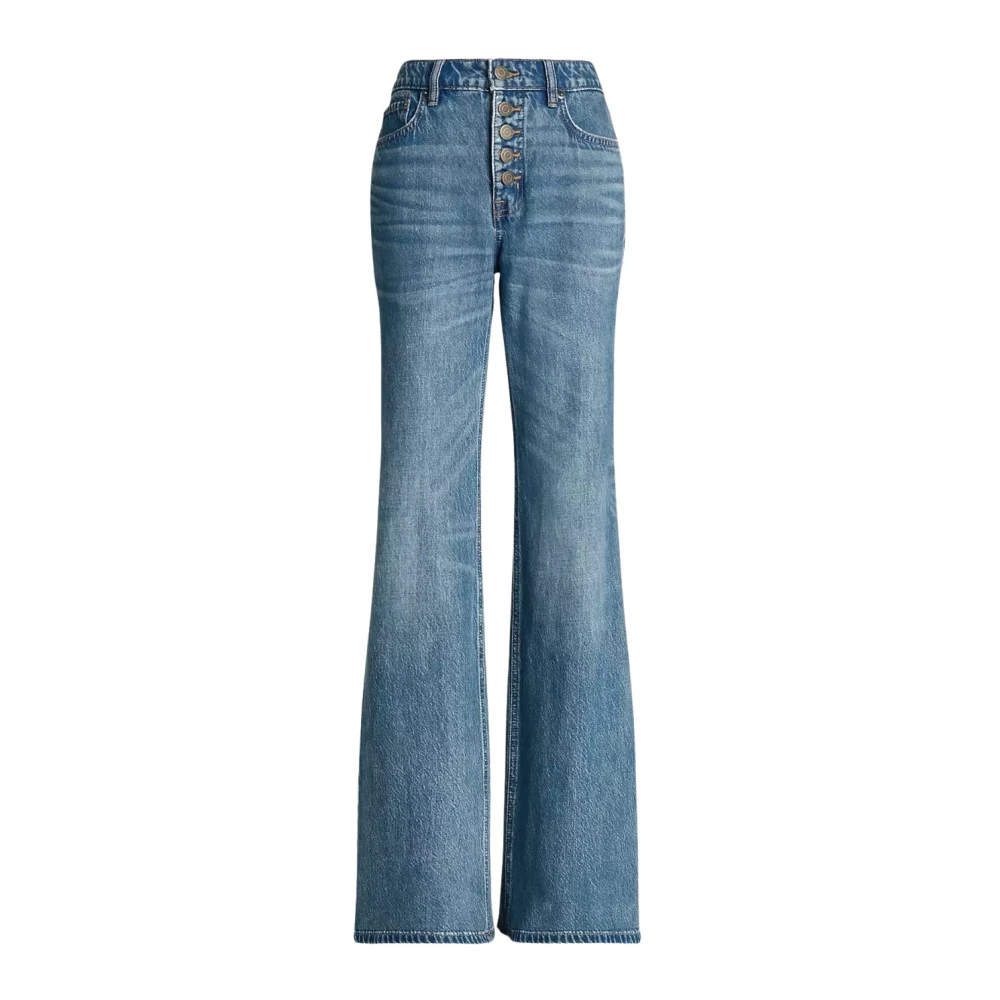 Ralph Lauren Flare jeans met hoge taille Blue Dames