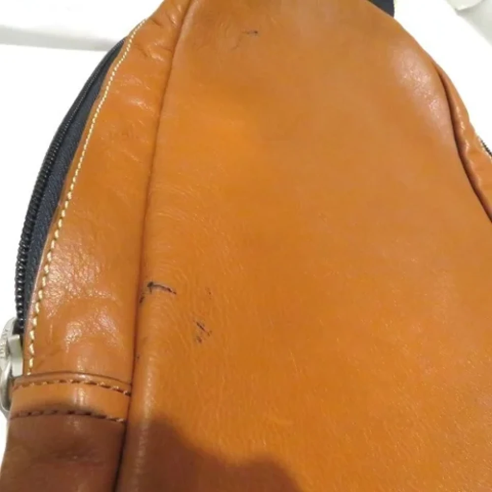 Coach Pre-owned Leather crossbody-bags Brown Heren