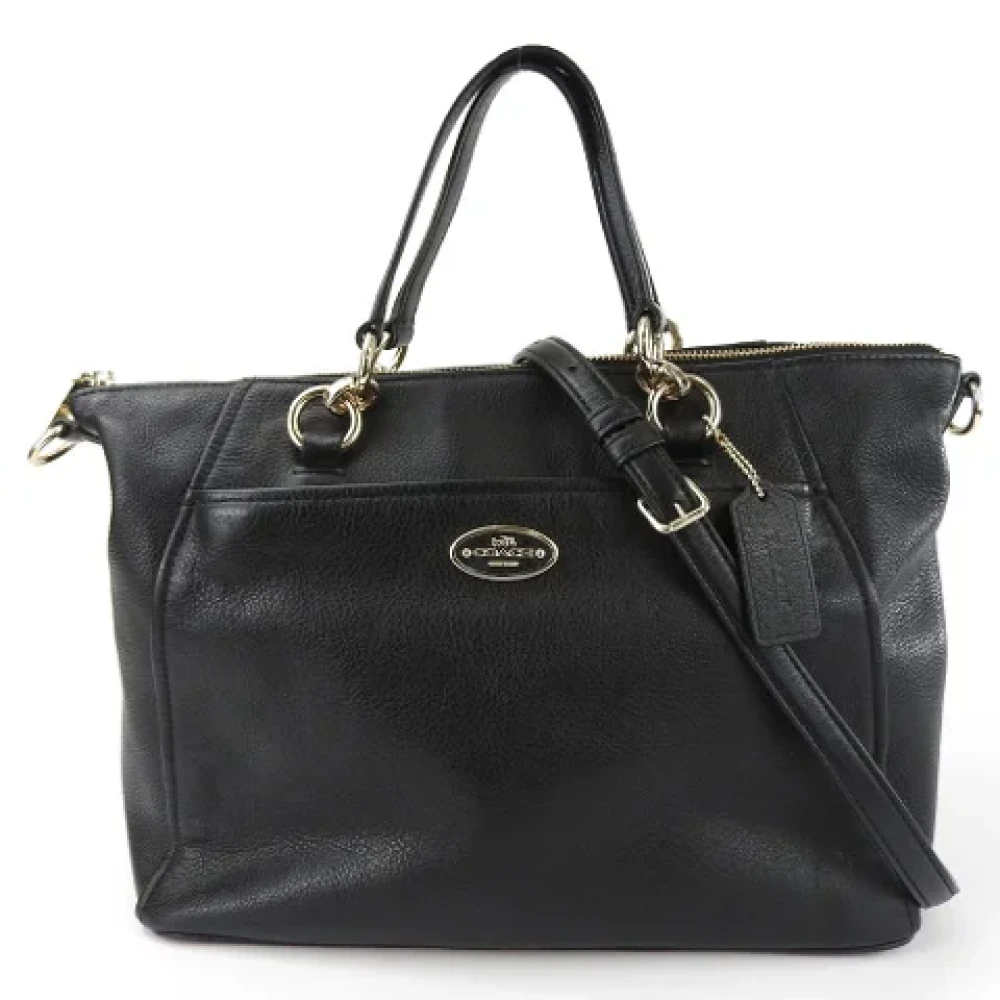 Coach Pre-owned Leather handbags Black Dames