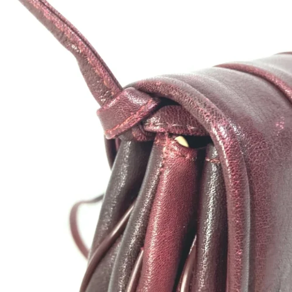 Dior Vintage Pre-owned Leather shoulder-bags Red Dames