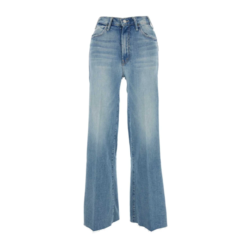 Mother Roller Fray Denim Jeans Blue Dames