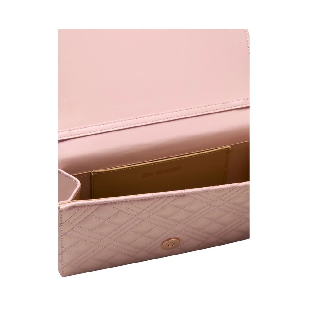 Love Moschino Kleurrijke Crossbody Tas met Ketting Pink Dames
