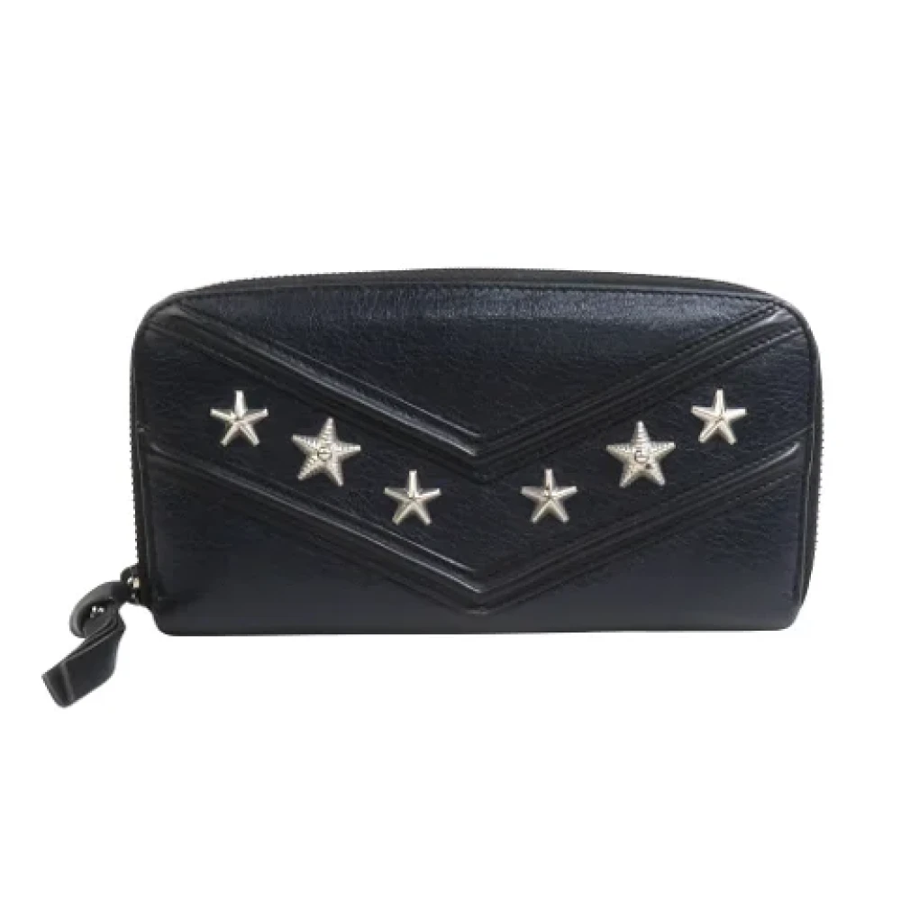 Jimmy Choo Pre-owned Leather wallets Black Dames
