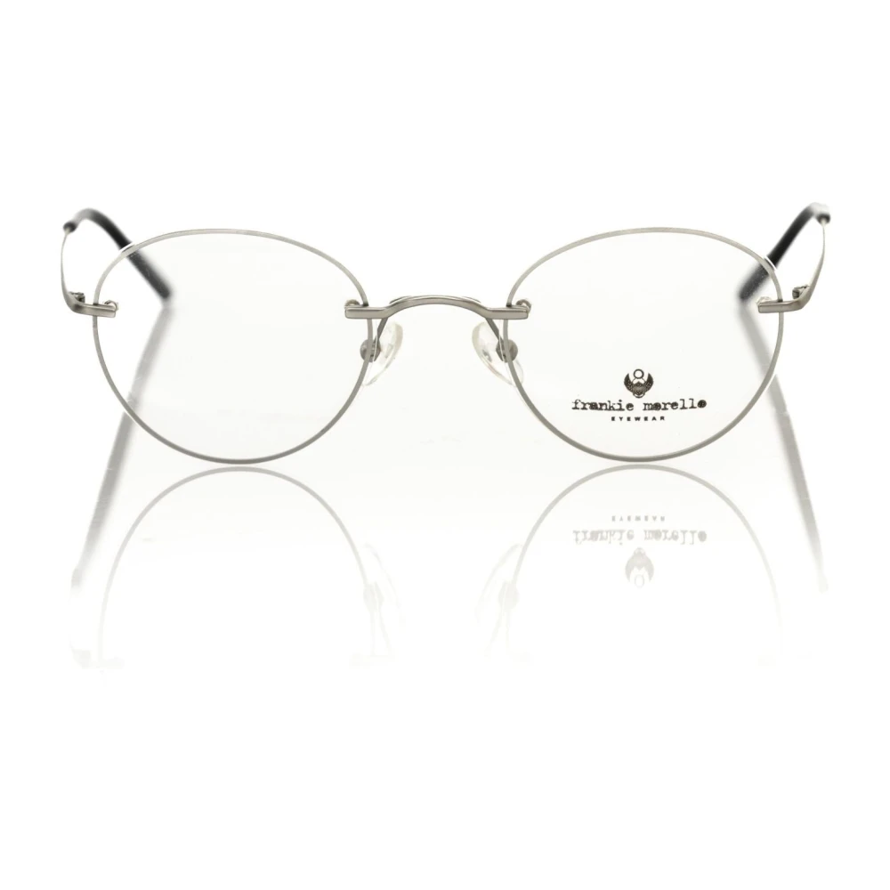 Frankie Morello Men's Multicolor Glasses, One Size, Round Optical Frame