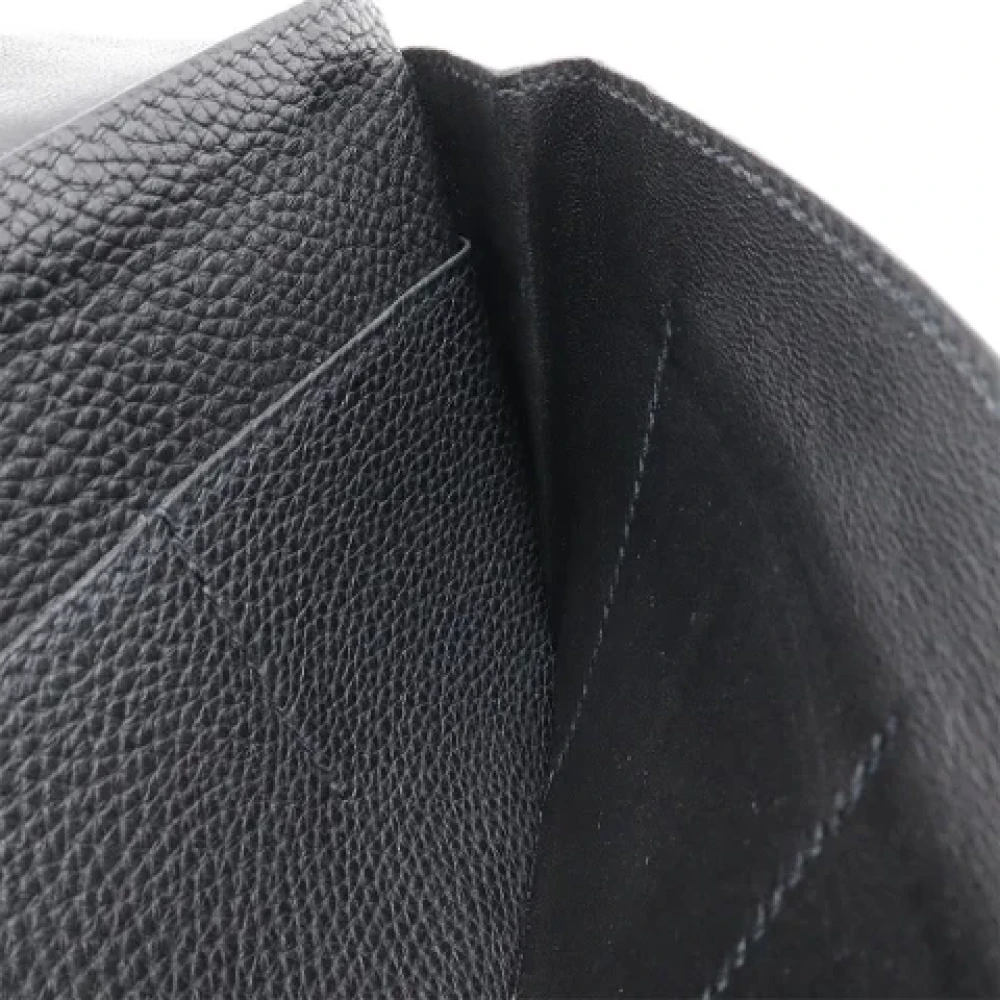 Hermès Vintage Pre-owned Leather wallets Black Dames