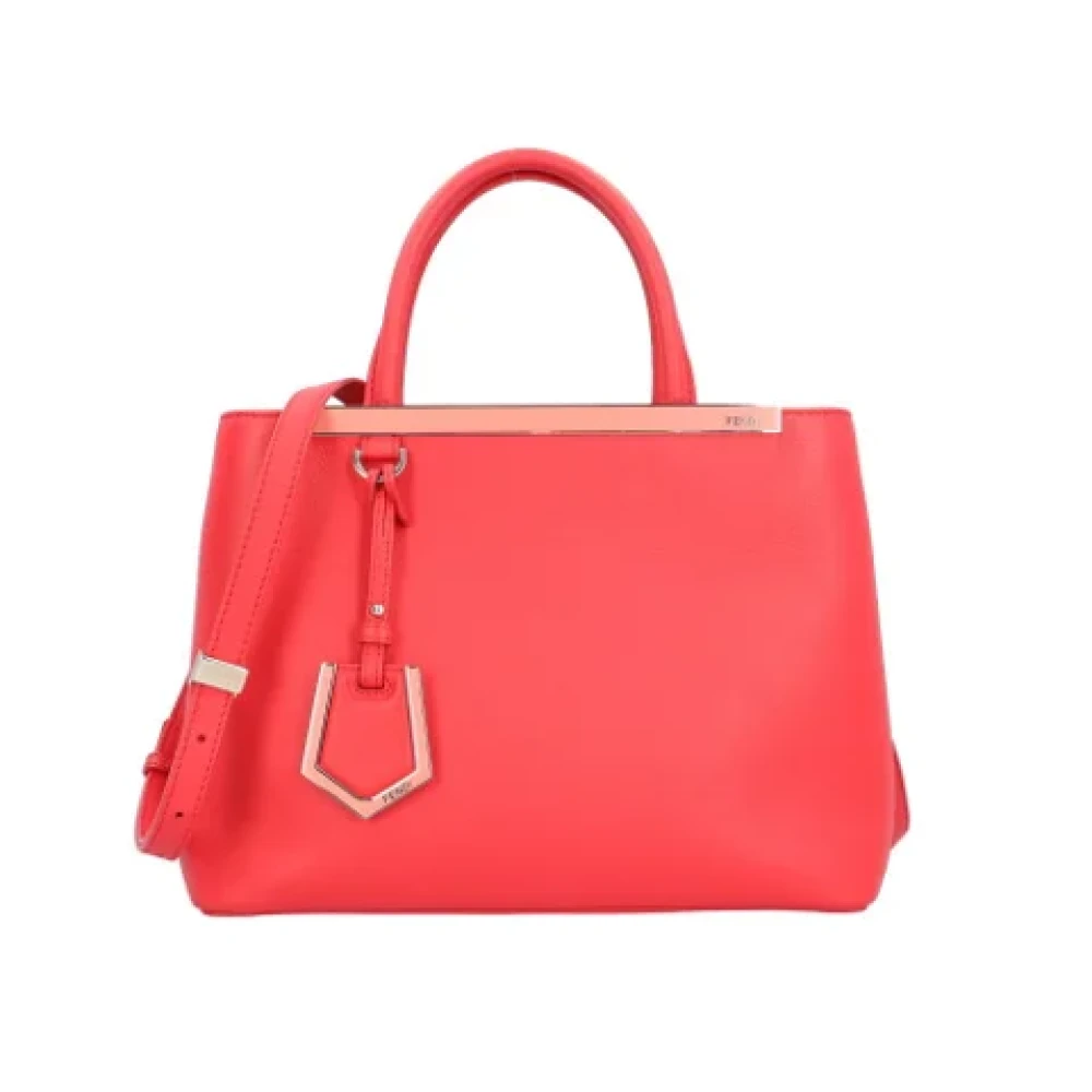 Fendi Vintage Pre-owned Leather shoulder-bags Red Dames
