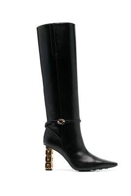 black-logo-heel-knee-high-boots