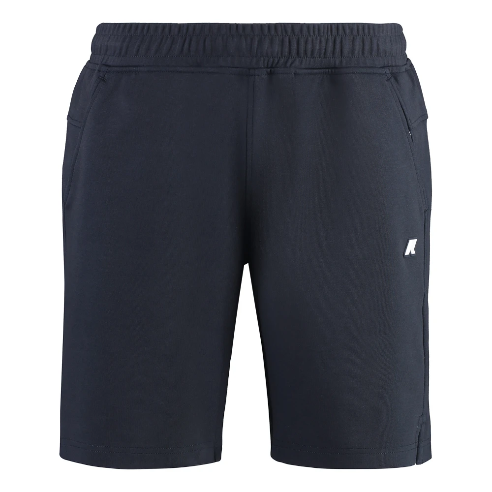 K-Way Men's Blue Casual Shorts, S, Keny Interlock