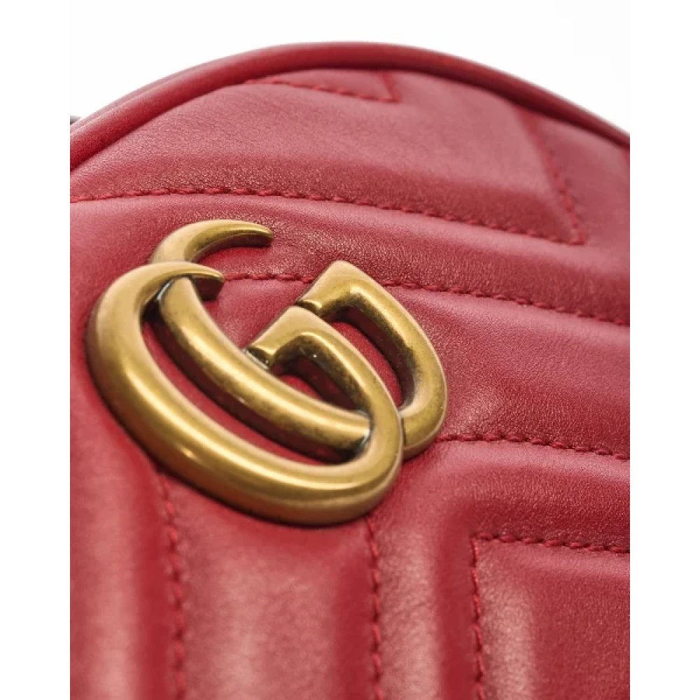 Gucci Vintage Pre-owned Fabric crossbody-bags Red Dames