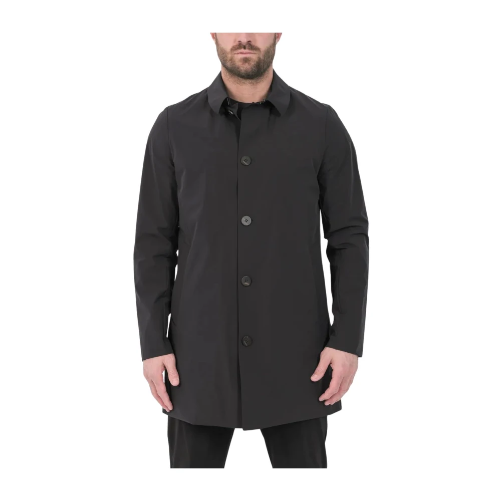 Rrd Men's Black Single-Breasted Coats, 2XL, Montecristo Light Dust Jkt
