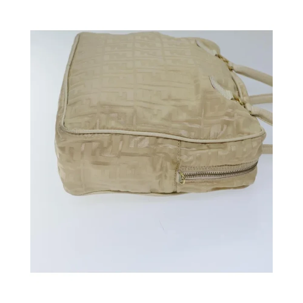 Fendi Vintage Pre-owned Nylon handbags Beige Dames