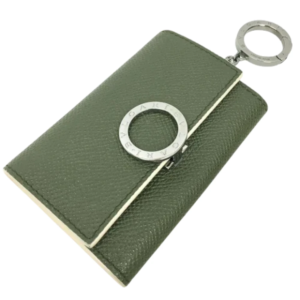 Bvlgari Vintage Pre-owned Leather key-holders Green Dames