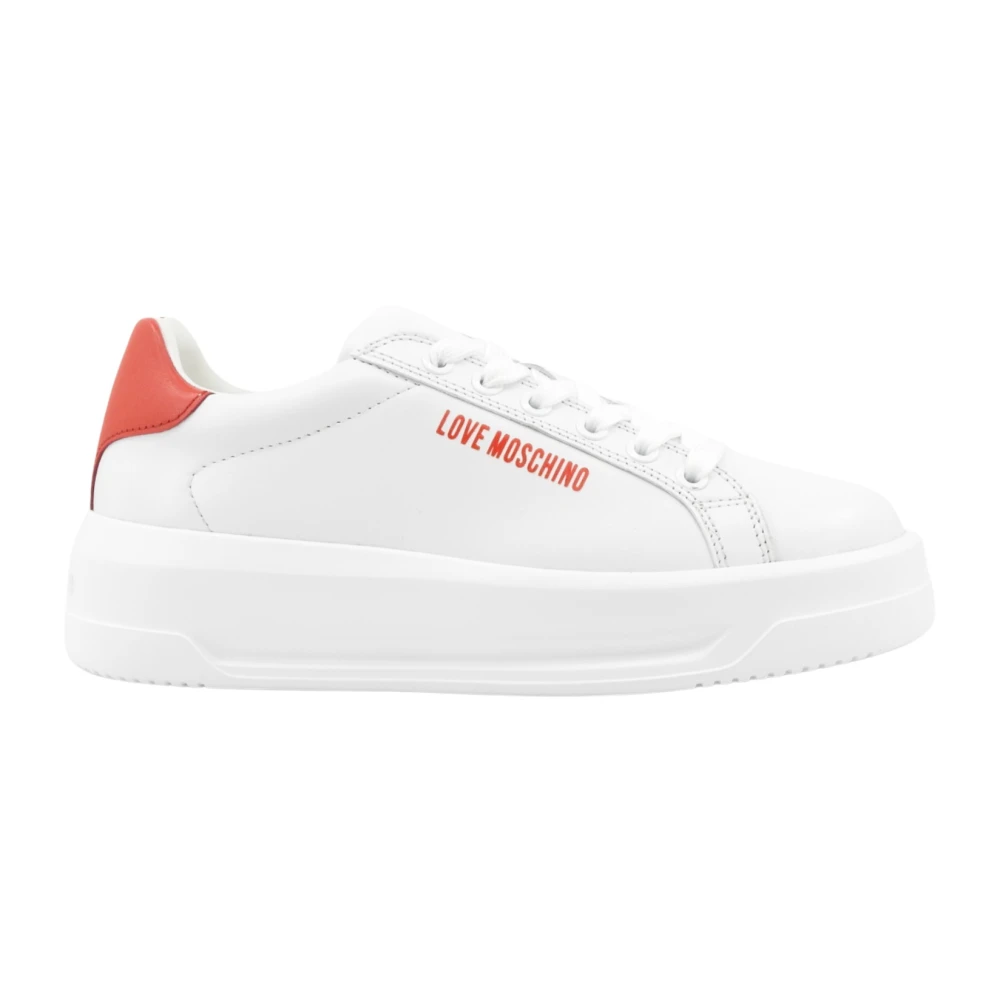 Love Moschino Women's White Sneakers, 6 Uk, Trainers
