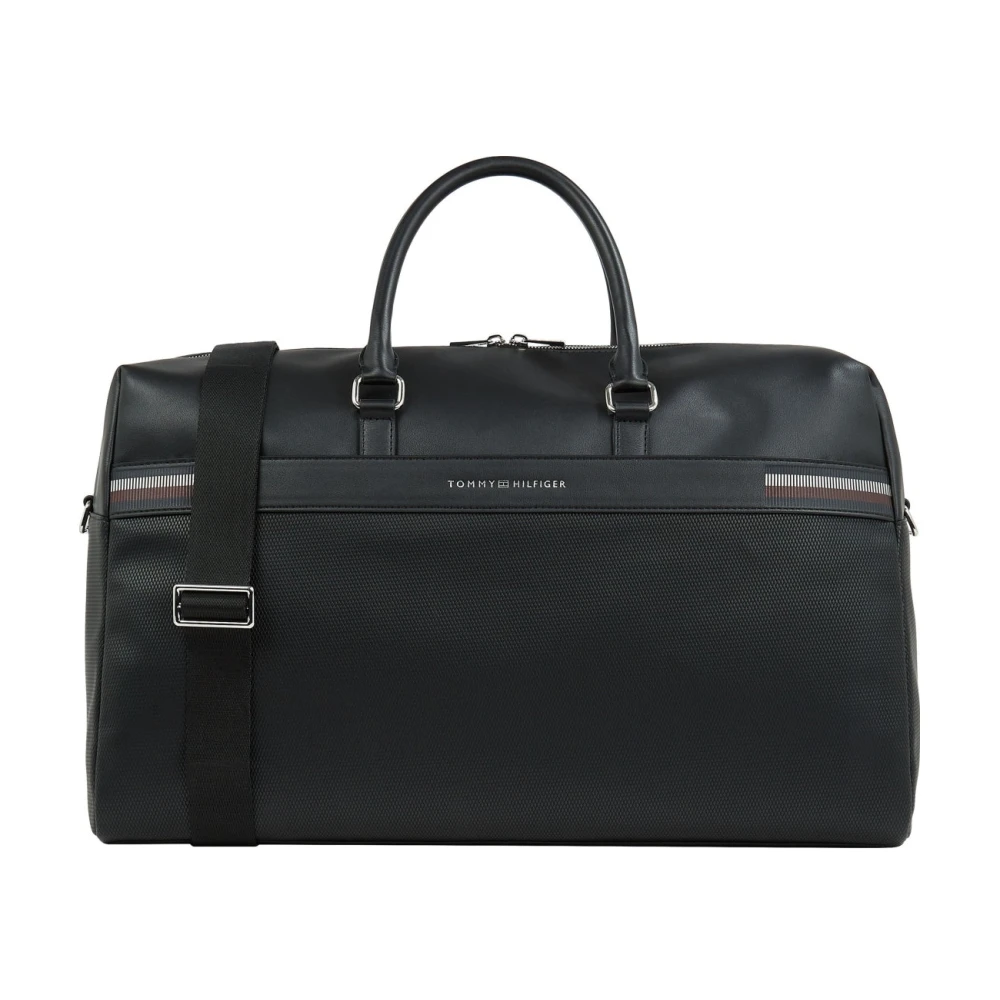 Svart Tekstur Duffle Weekendbag