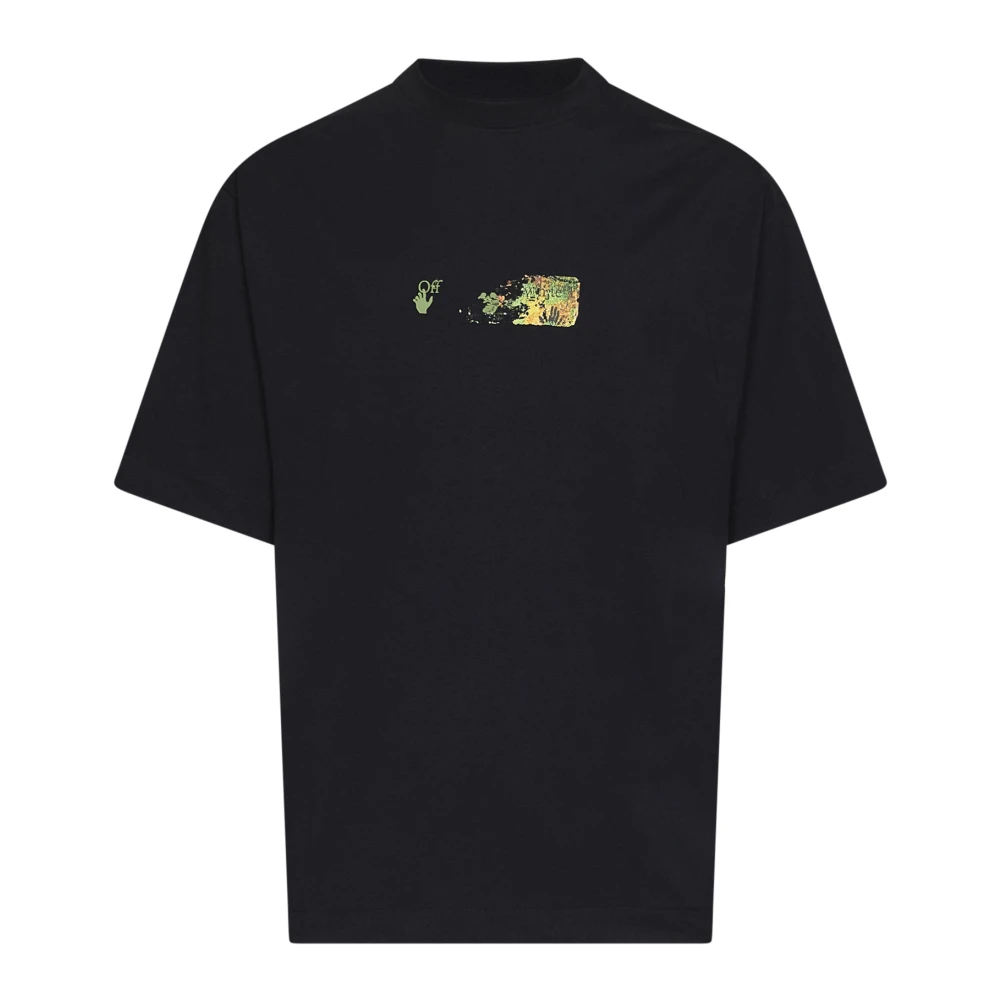 Off White Uomo Nero Top, 2XL, New,