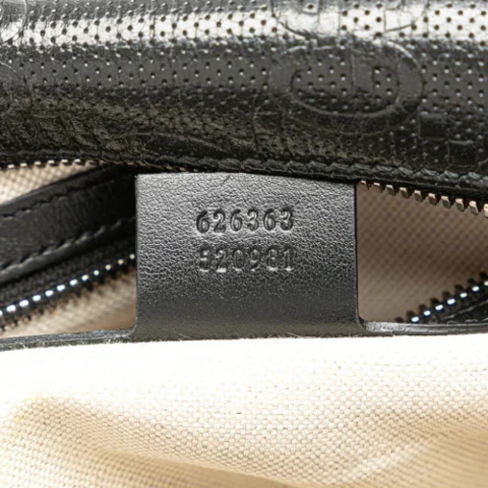 Gucci Vintage Pre-owned Leather shoulder-bags Black Dames