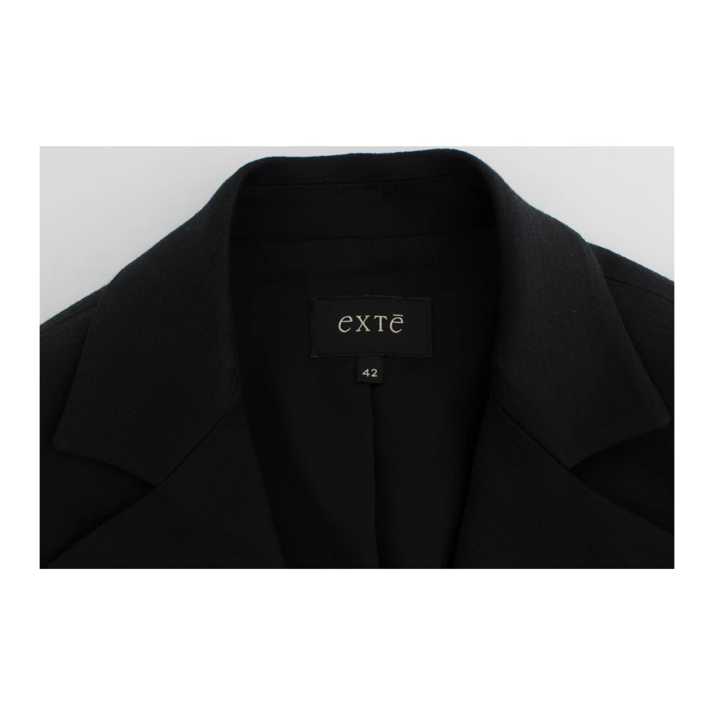 Exte Zwart Gouden Knoop Blazer Jas Black Dames