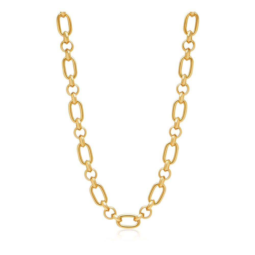 Nialaya Womens Chunky T-Bar Chain Yellow, Dam