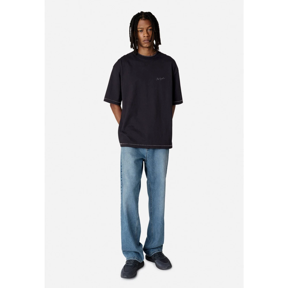 Axel Arigato Stitch T-shirt Blue Heren