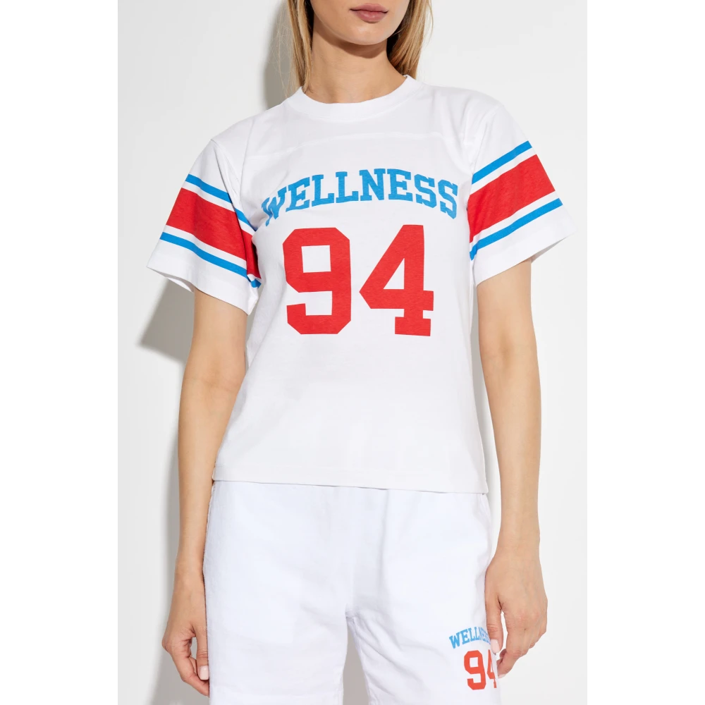 Sporty & Rich Katoenen T-shirt White Unisex