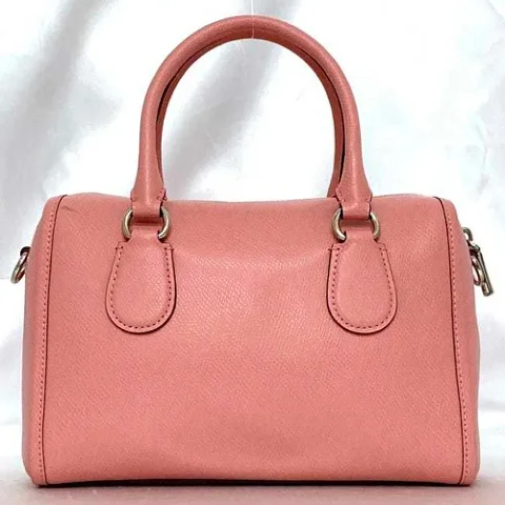 Coach Pre-owned Leather handbags Pink Dames