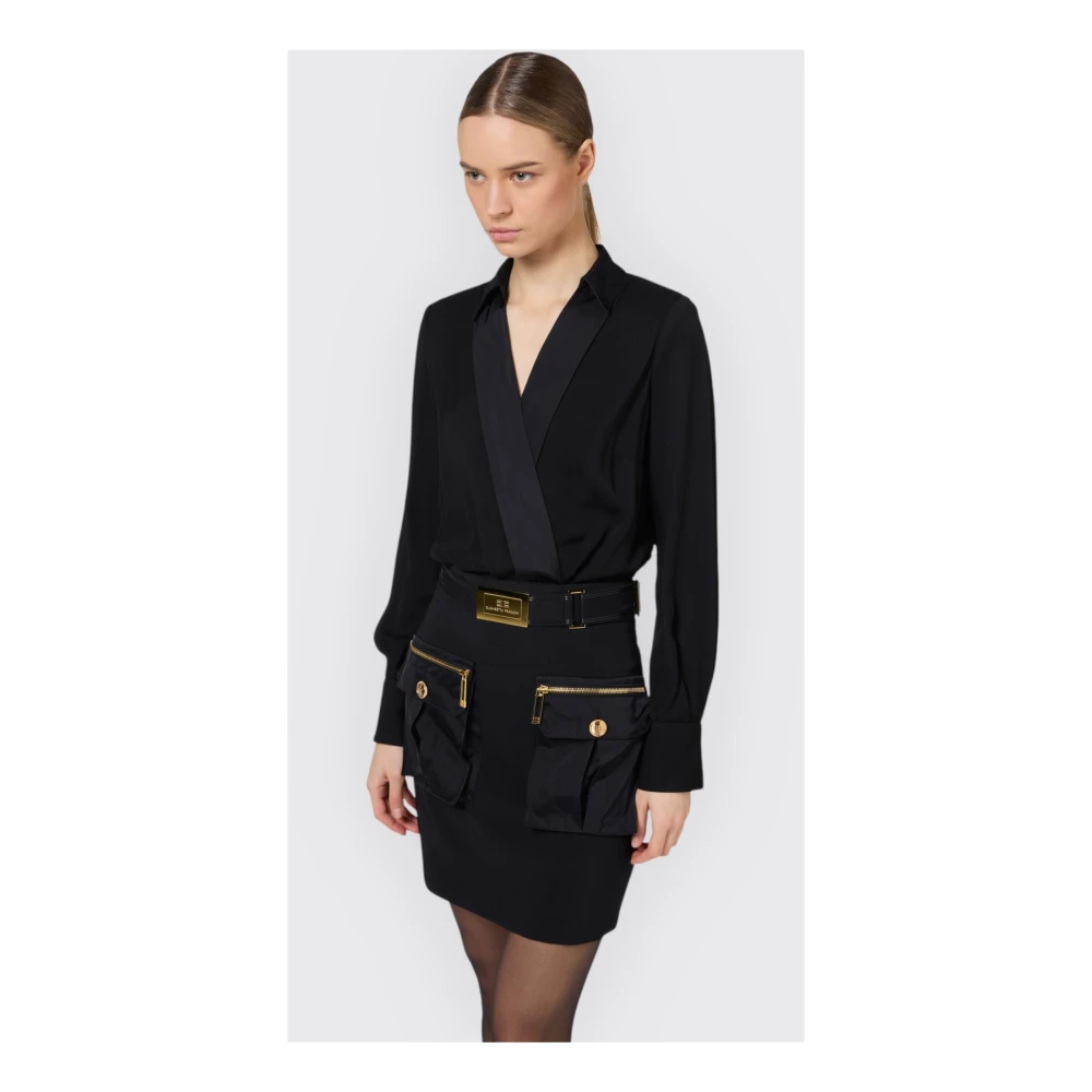 Elisabetta Franchi Elegante Jurk voor Speciale Gelegenheden Black Dames