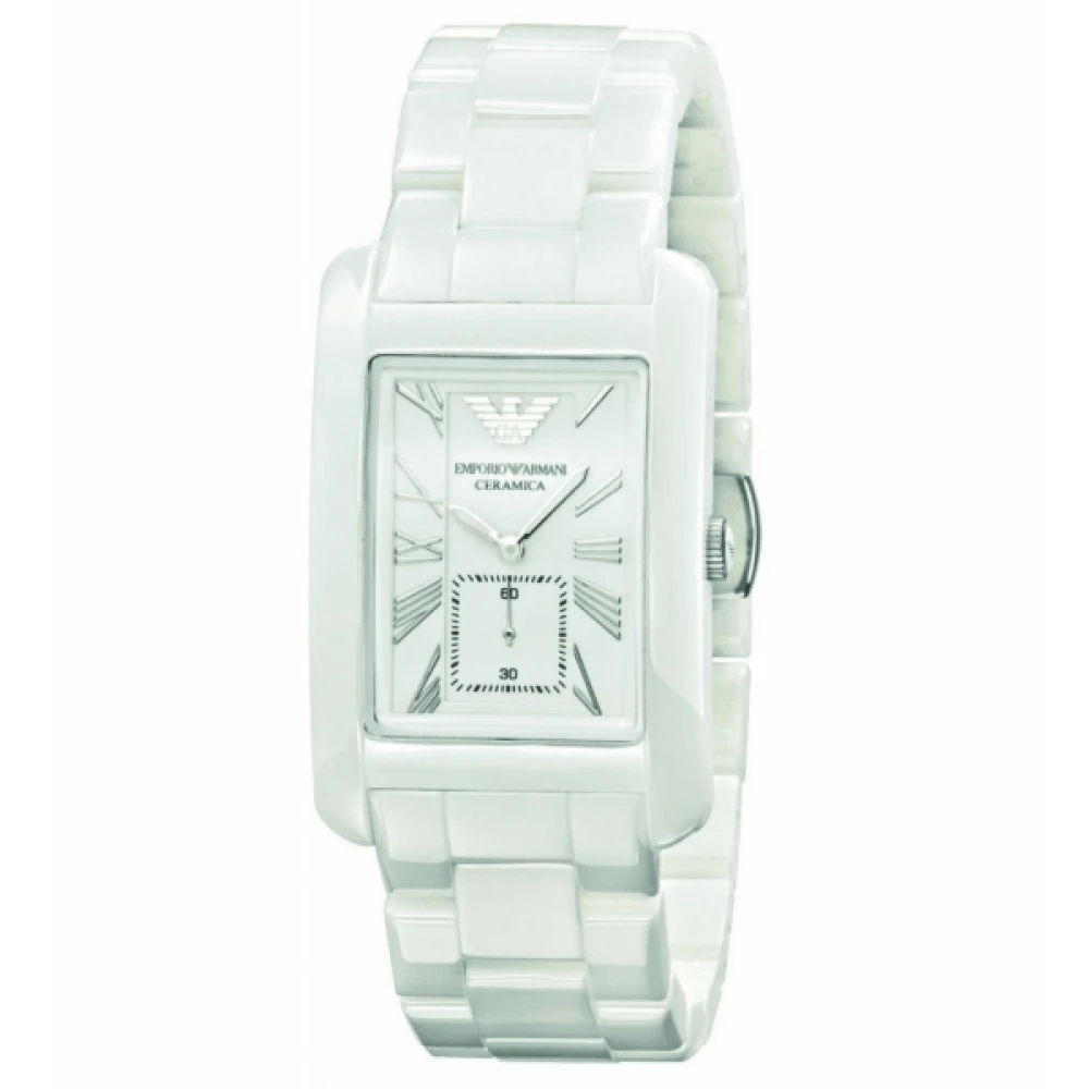 Emporio Armani Keramisk Vit Herrklocka Kvarts White, Herr