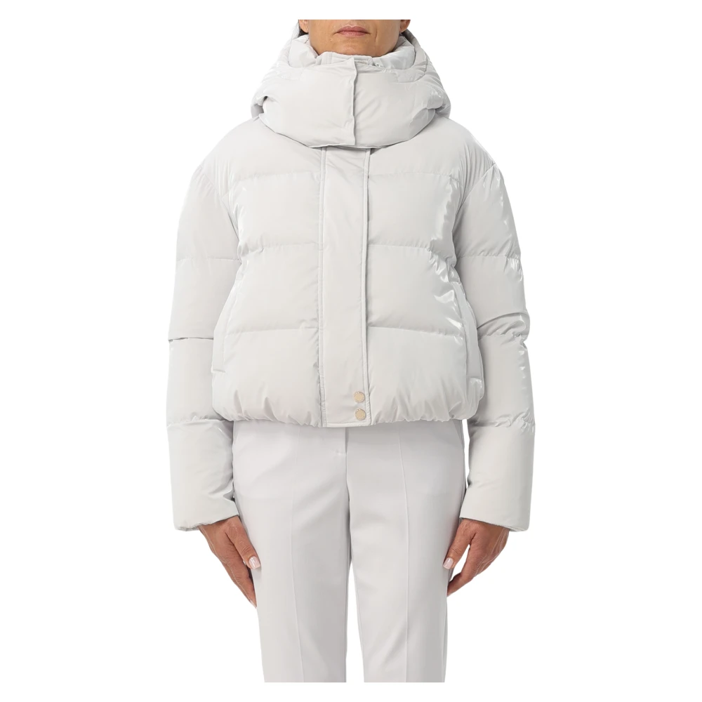 PATRIZIA PEPE Piumini Donsjas White Dames