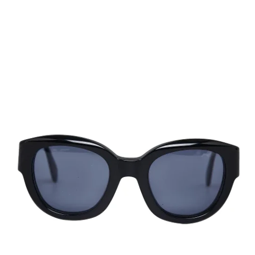 Chanel Vintage Pre-owned Plastic sunglasses Black Dames