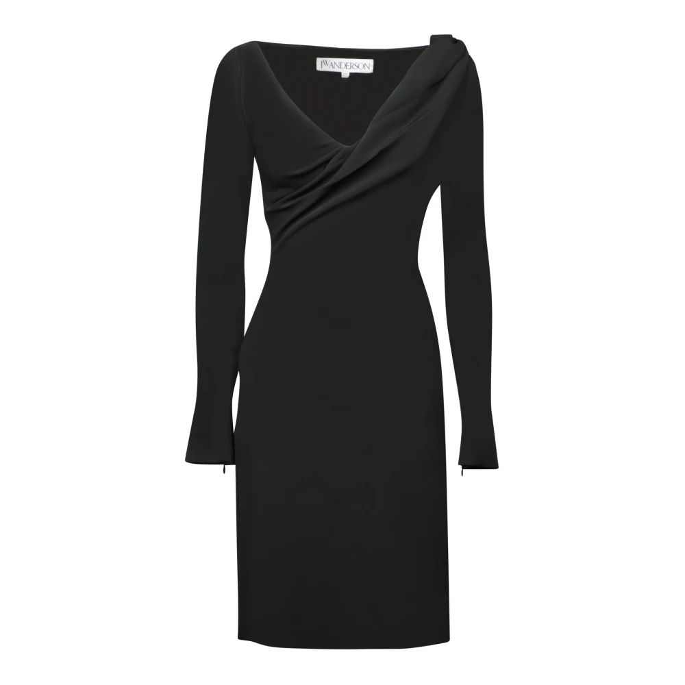 Jw Anderson Women's Black Long Sleeve Mini Dress - Midi Dresses - 2XS - Dresses