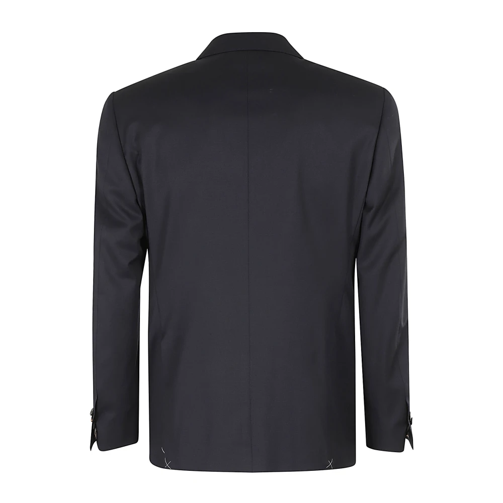 Corneliani Wollen Twill Pak Blue Heren