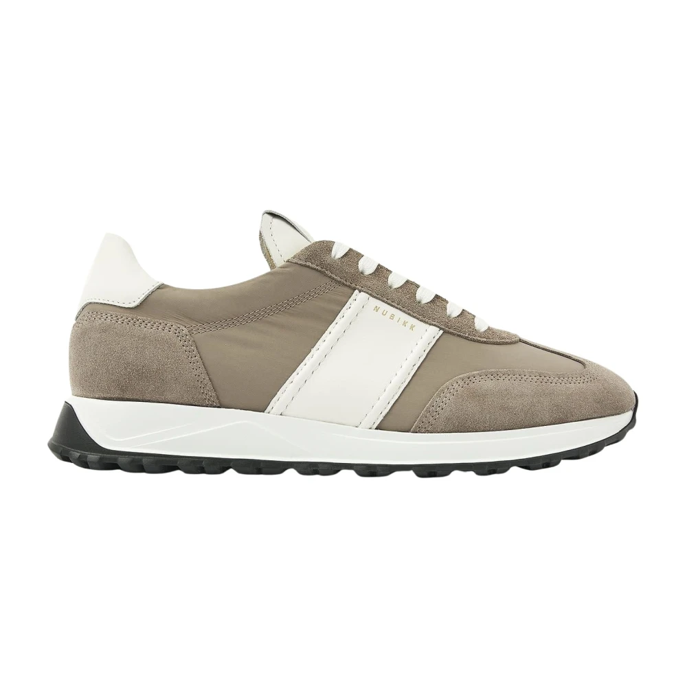 Nubikk Grijze Combi Stijlvolle Sneakers Heren Schoenen Grijs