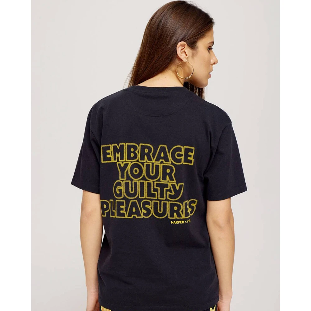 Harper & Yve Embrace T-shirt Black Dames